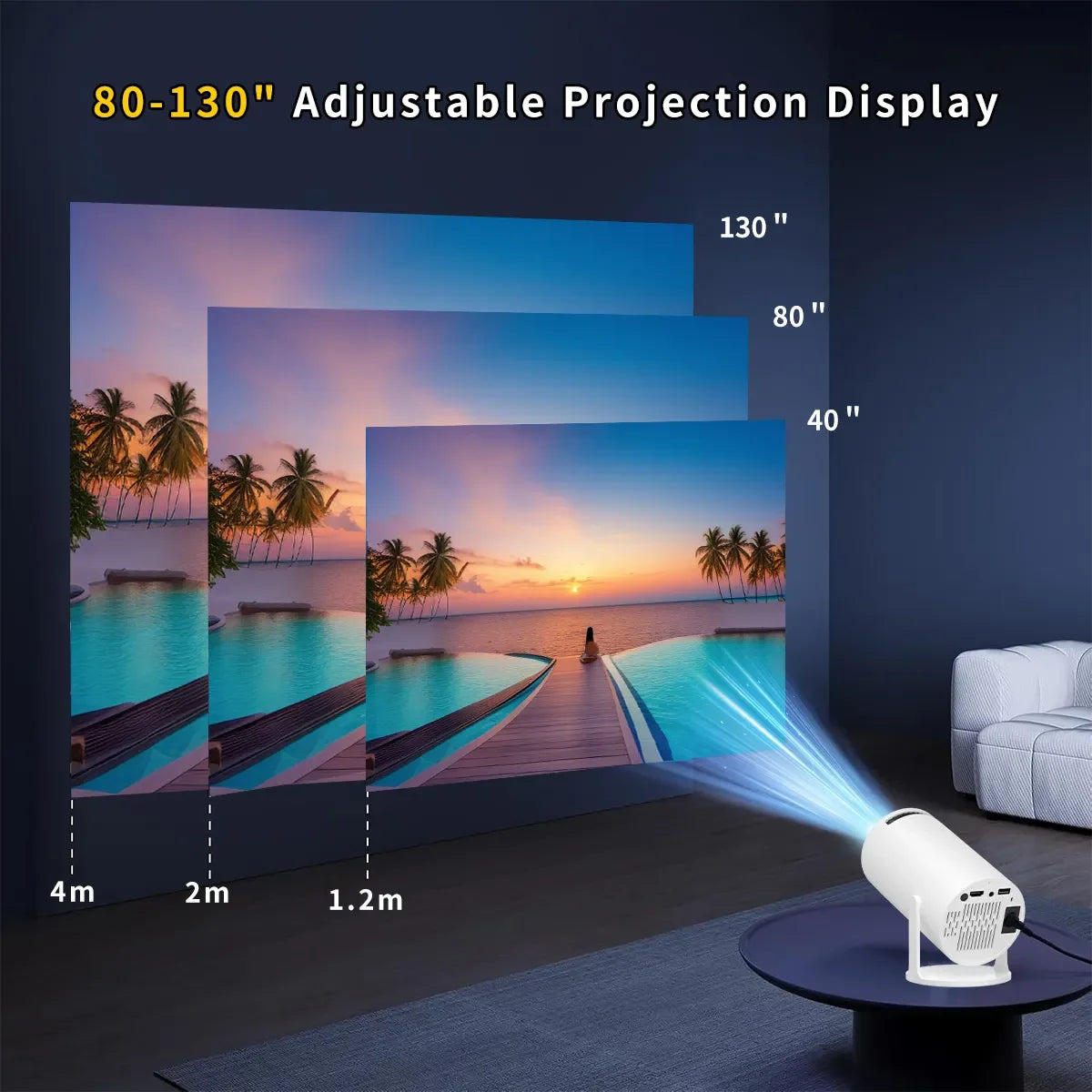AuraCast – Compact Projector for Home & Beyond